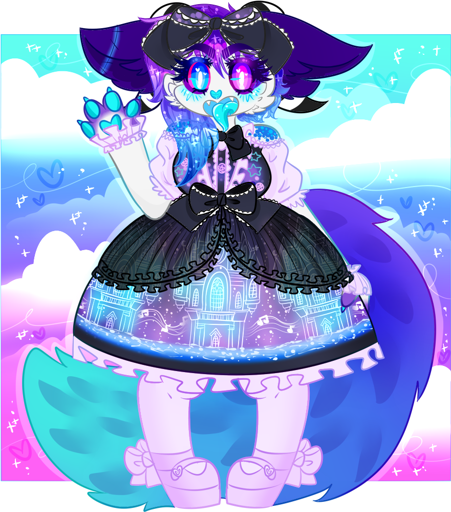 Ych Lolita Commission - Lolita Furry Clipart (1000x1000), Png Download