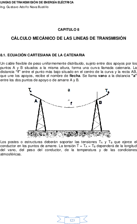 Pdf - Catenaria En Lineas De Transmision Clipart (595x842), Png Download