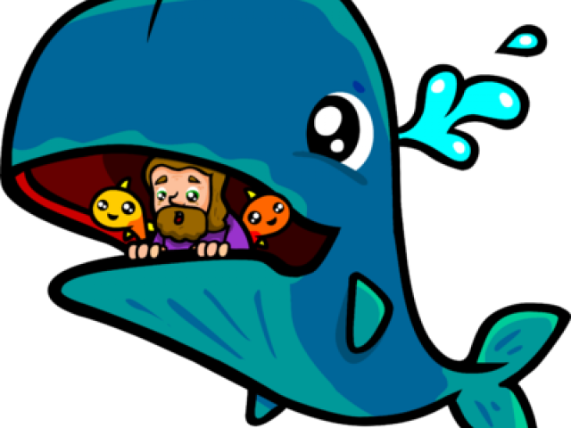 Jonah And The Whale Cartoon Png Clipart (640x480), Png Download