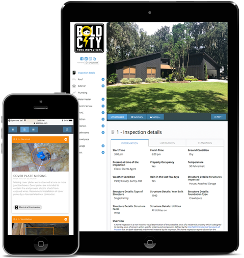 Ipad And Iphone Black With Home Inspection Software - Tablet Computer Clipart (520x600), Png Download