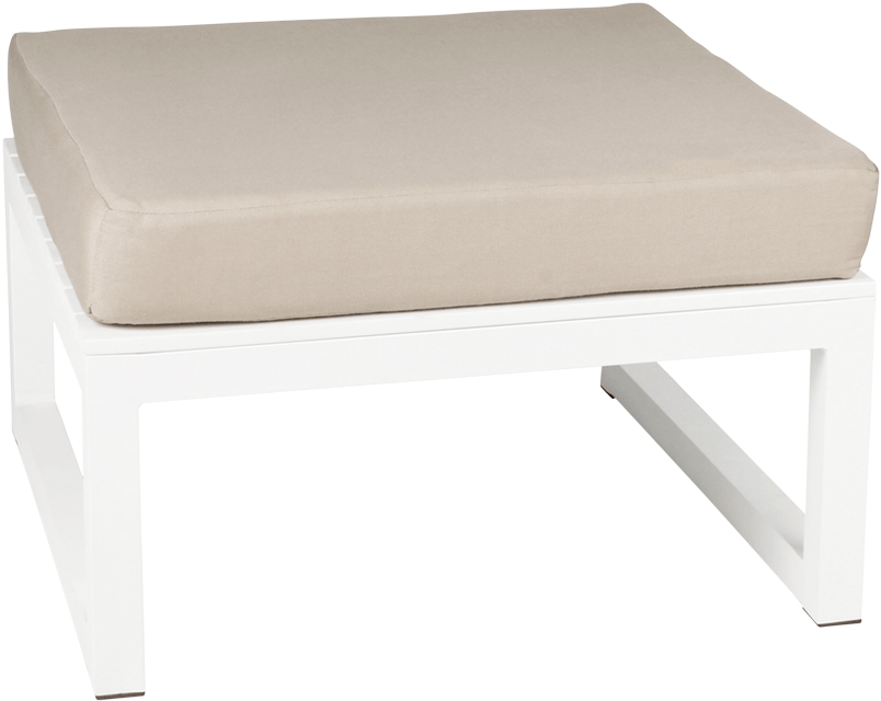 Costa Blanca Ottoman - Stool Clipart (980x696), Png Download