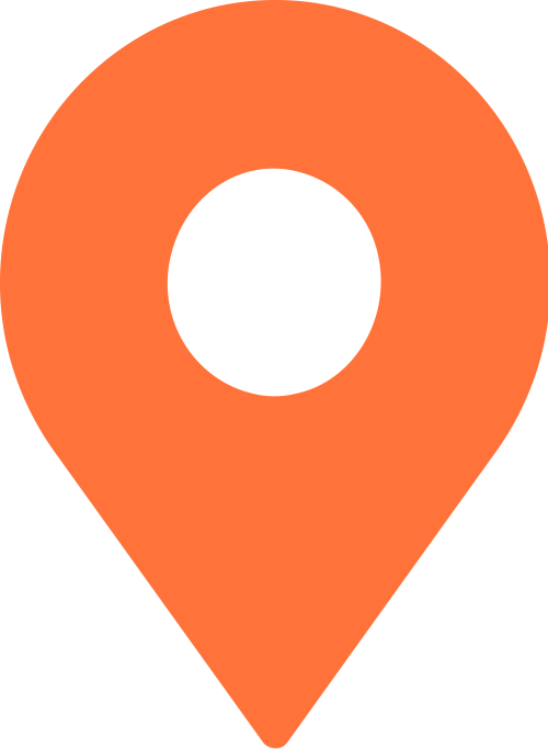 Ajo - Location Icon Orange Color Clipart (500x684), Png Download