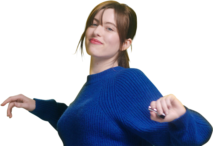 Get 50% Off With Deezer Student - Girl Clipart (738x500), Png Download