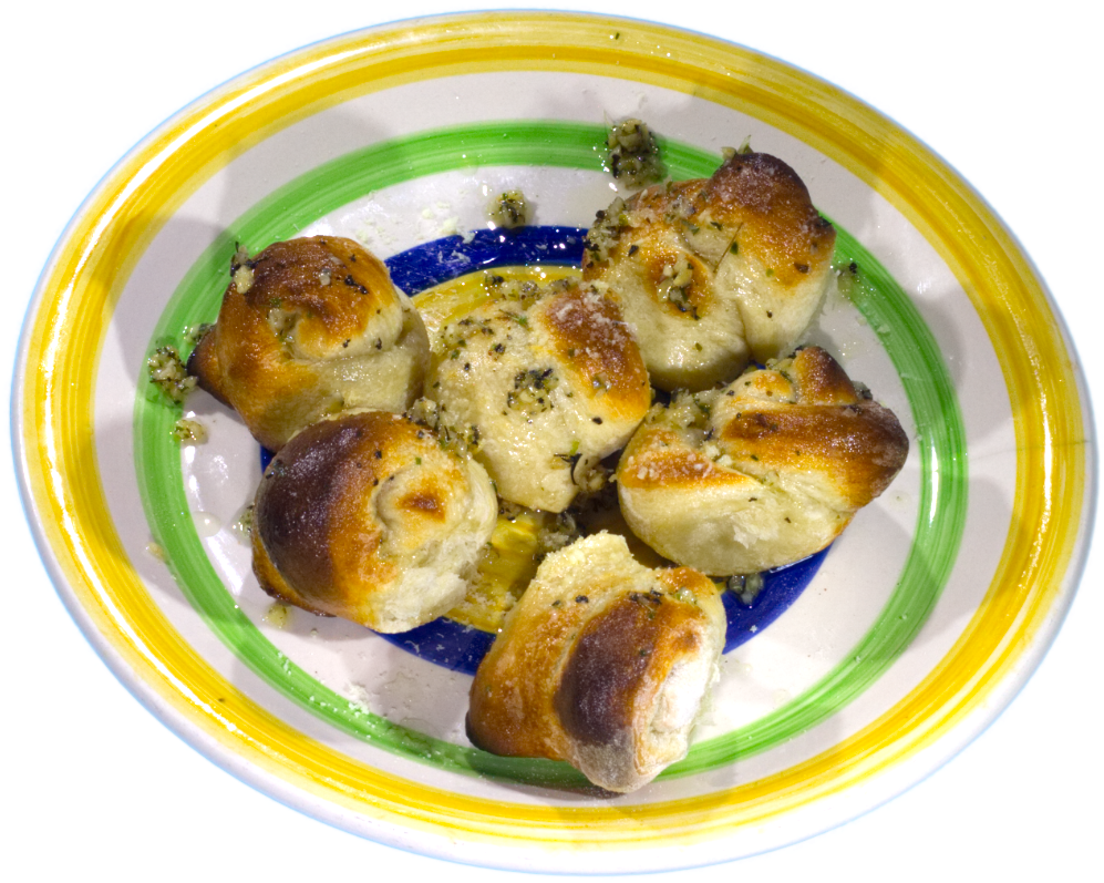 Nudos De Ajo / Garlic Knots - Side Dish Clipart (1024x828), Png Download