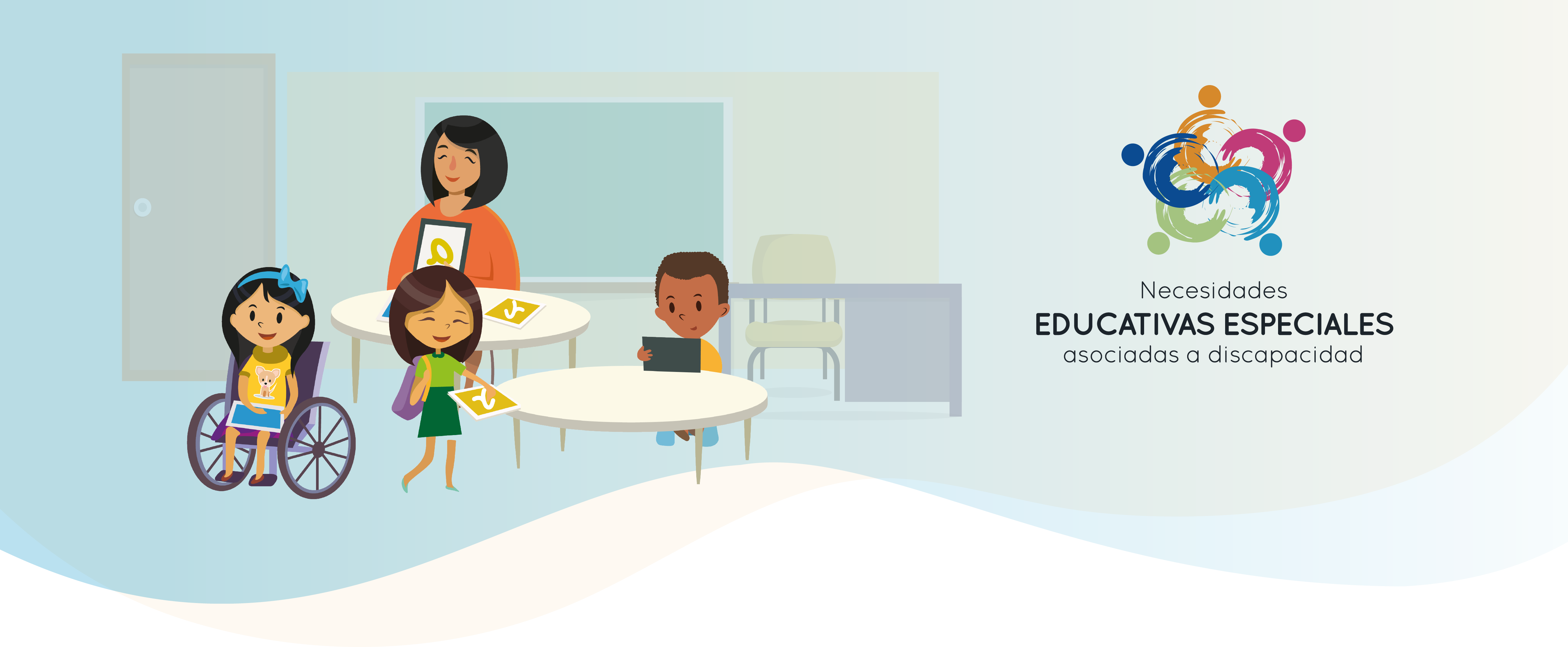 Nee Asociadas A Discapacidad) Son Aquellas Dificultades - Cartoon Clipart (4916x2030), Png Download