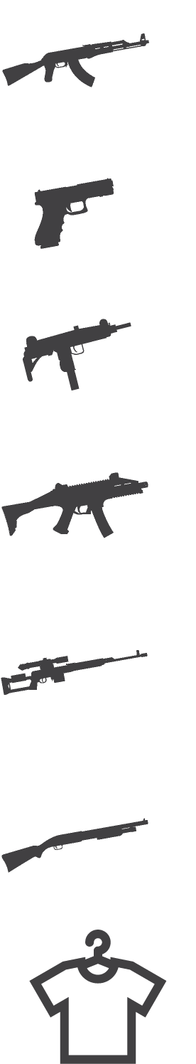Assault Rifle Clipart (321x1495), Png Download