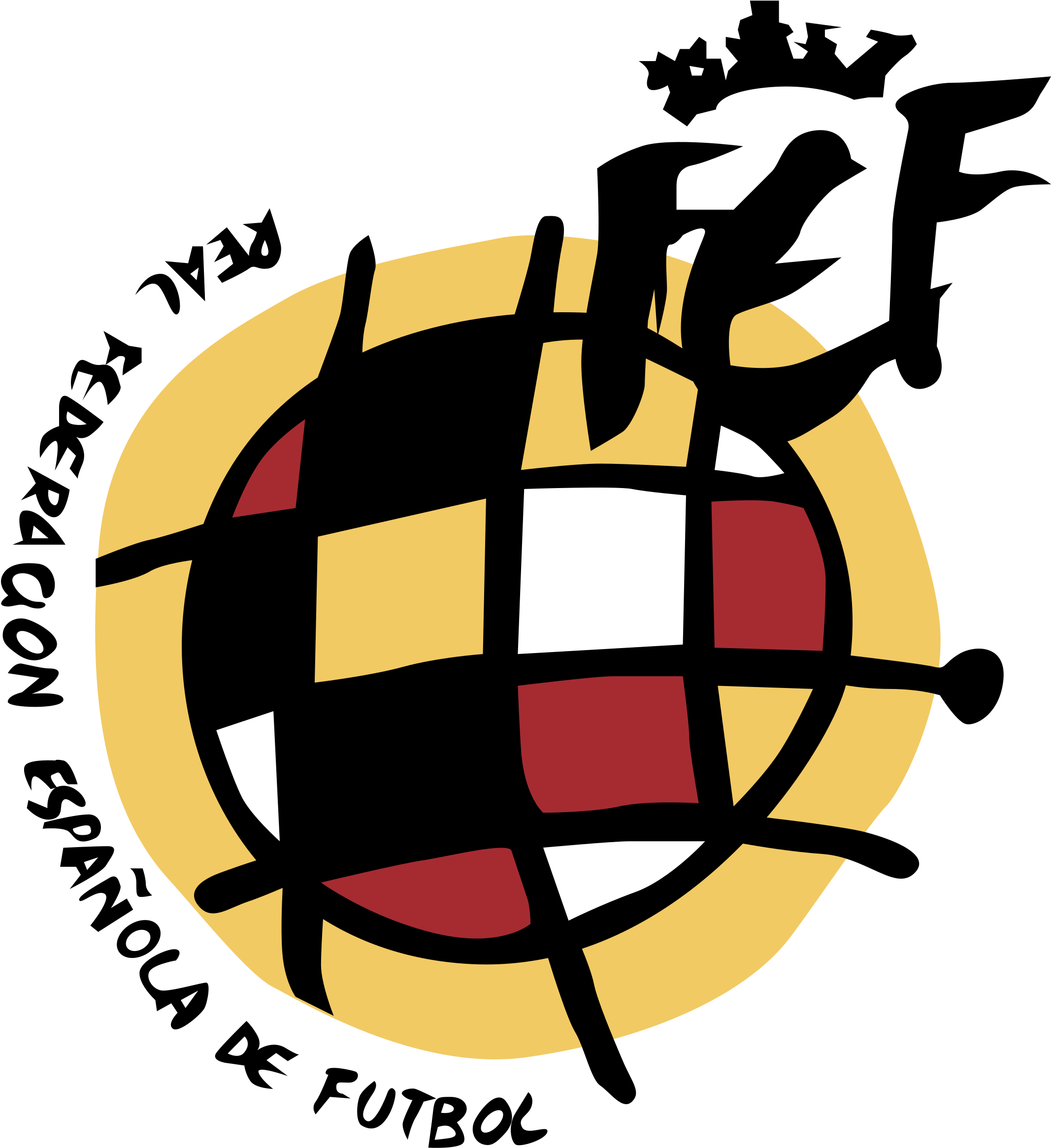 Real Federacion Espanola De Futbol Logo Png Transparent - Royal Spanish Football Federation Clipart (2400x2400), Png Download