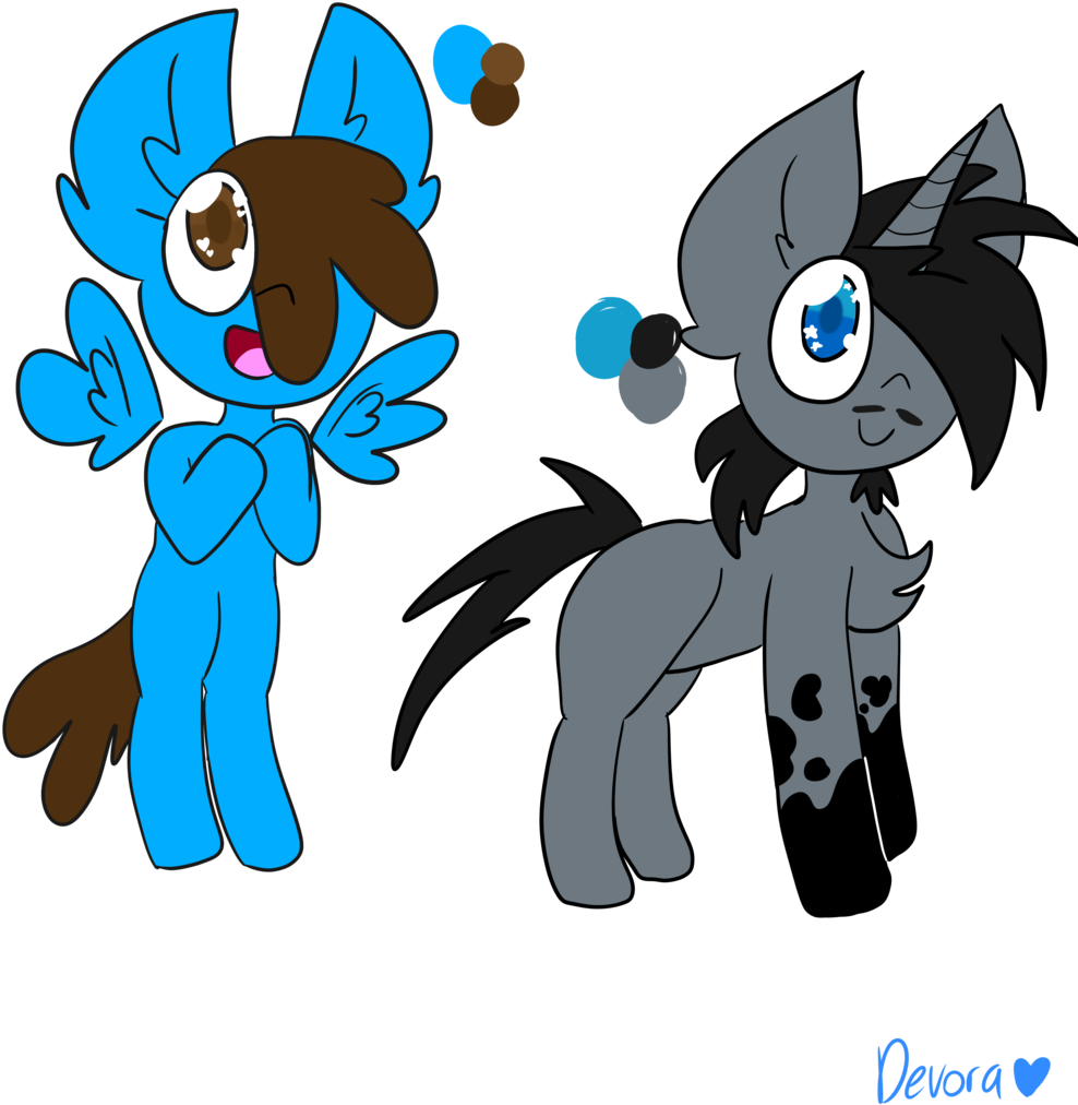 Devora, Big Smile, Blue Eyes, Brother And Sister, Brown - Cartoon Clipart (1024x1024), Png Download