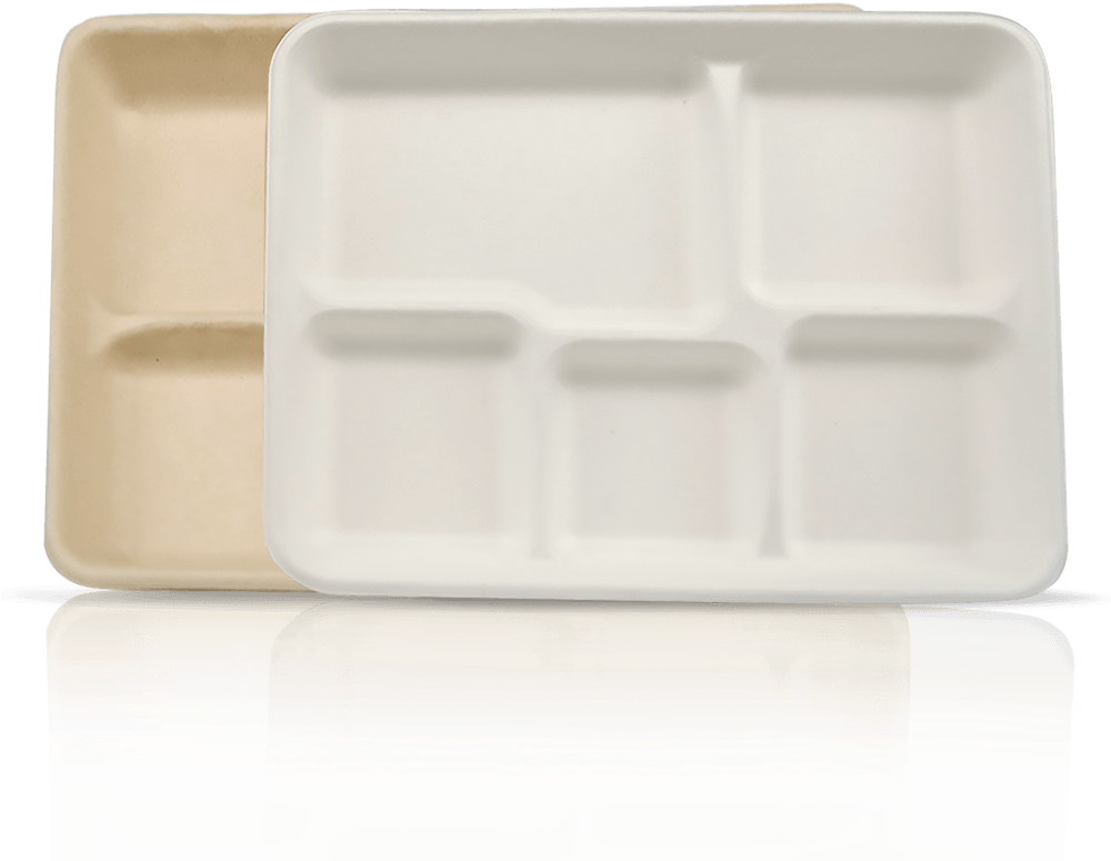 Biodegradable Disposable Food Service Trays - Plastic Clipart (999x999), Png Download
