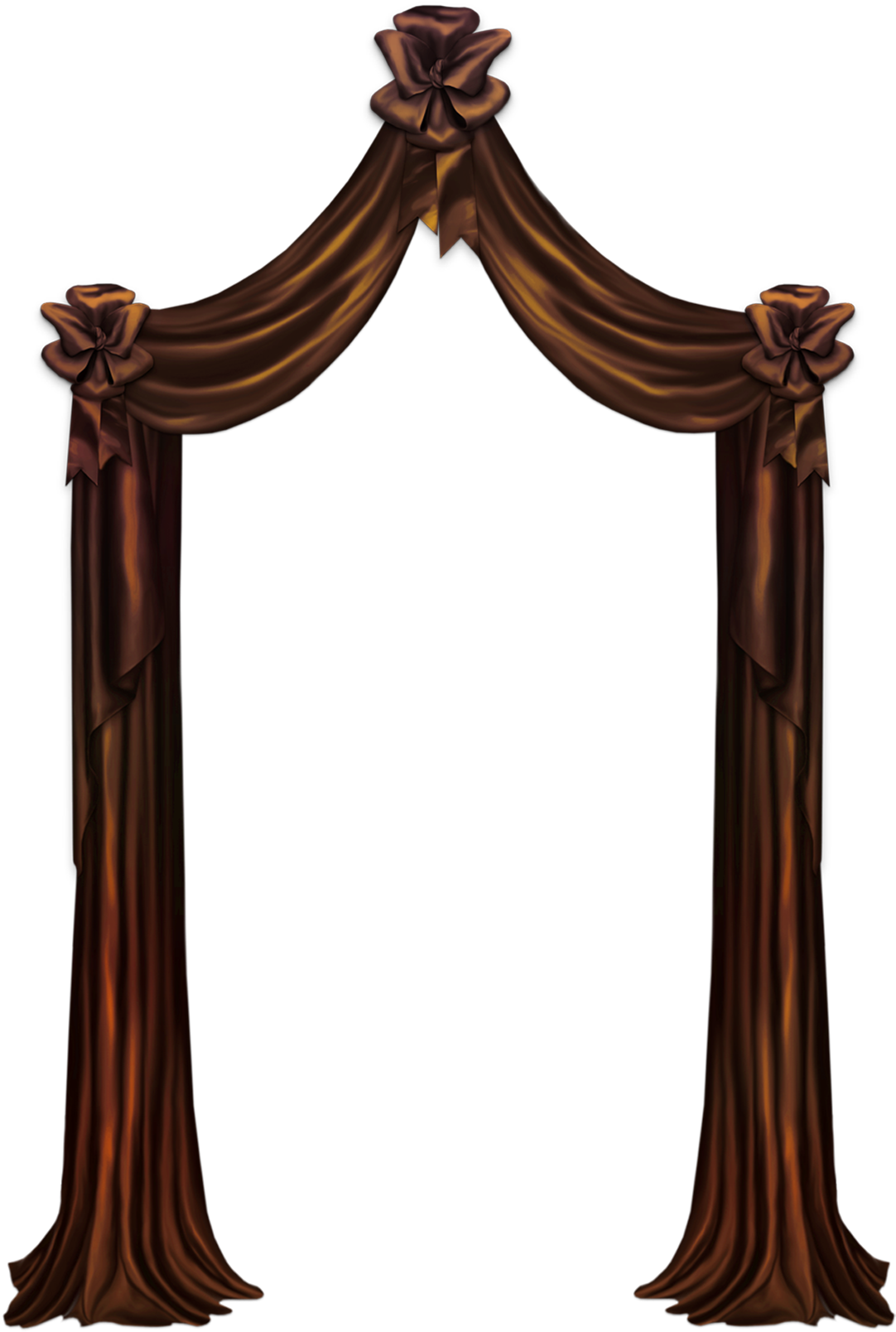 Brown Curtain Decor Png Clipart Picture - Curtain Transparent Png (1144x1677), Png Download