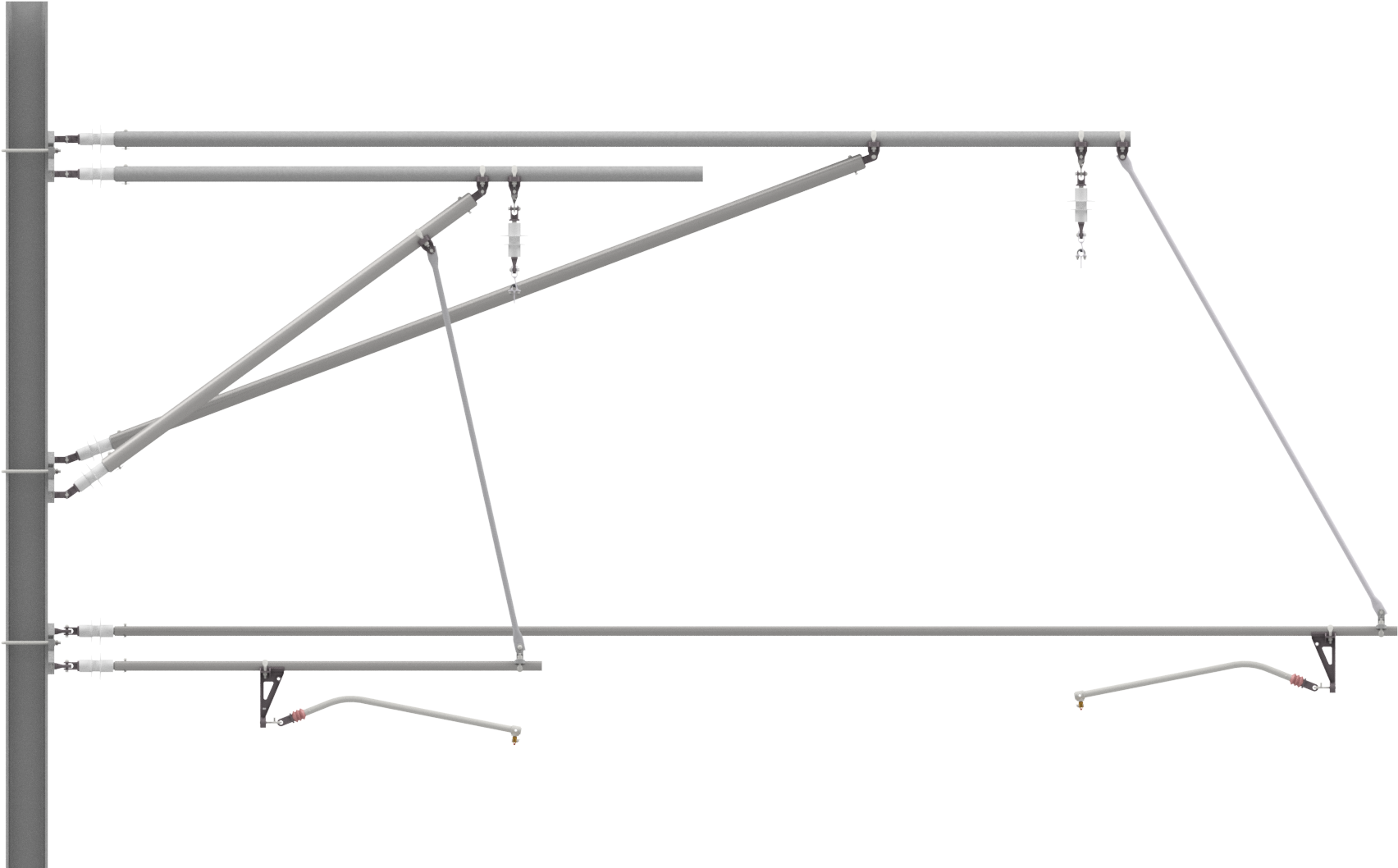 Schrägtravese Für Nachspannungen, Halbnachgespannt, - Folding Table Clipart (1920x1080), Png Download