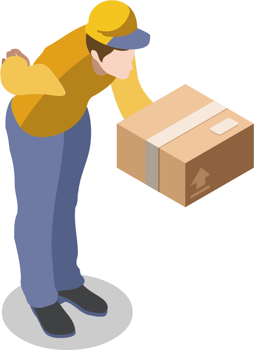 Courier Parcel Clip Art - Box Delivery Png Transparent Png (880x1211), Png Download