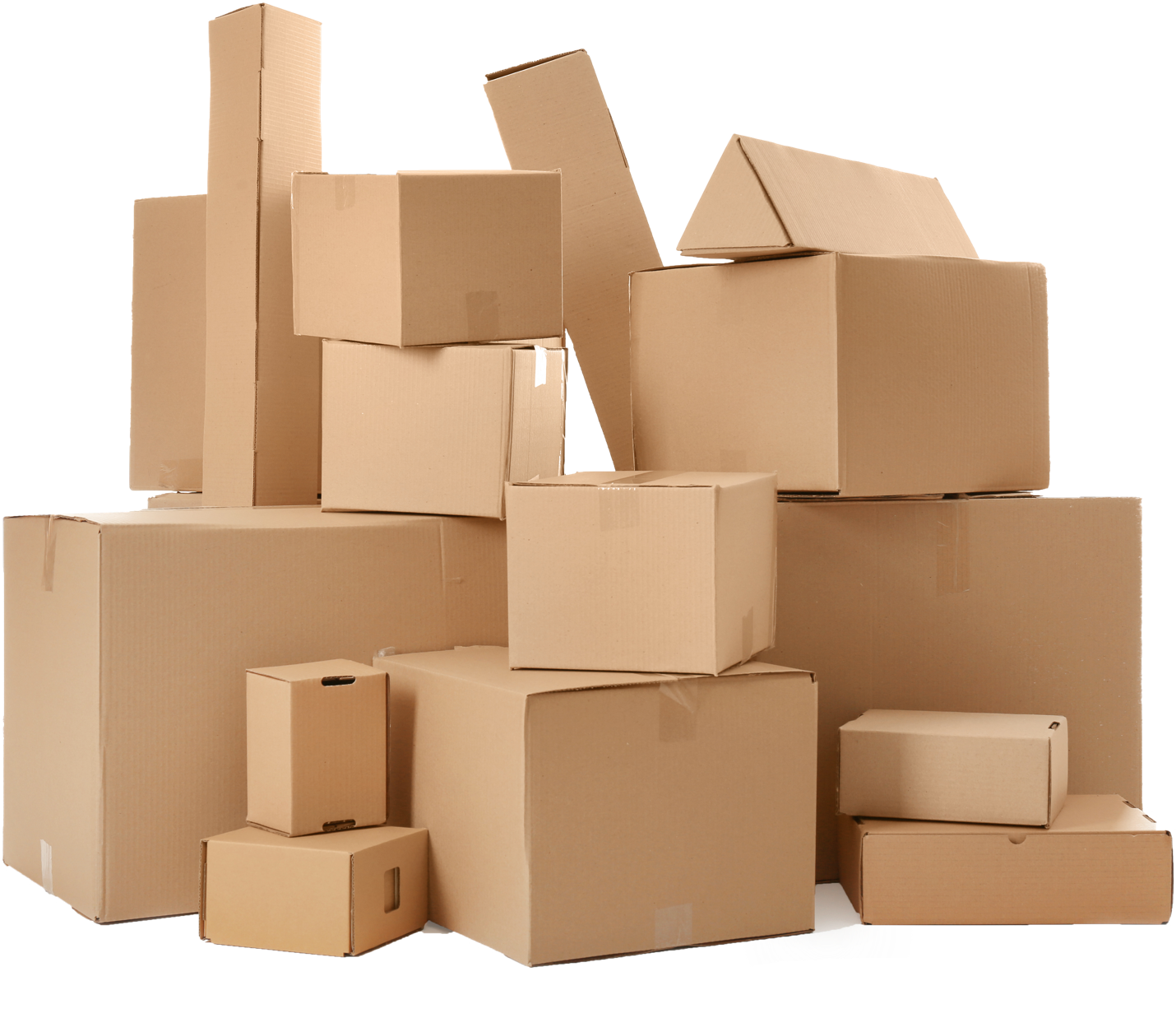 Artboard - Pile Of Cardboard Boxes Clipart (1750x1540), Png Download