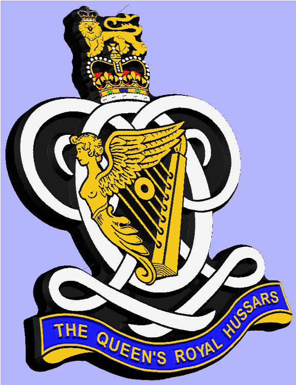 Queen's Royal Hussars Clock 400x320x18mm Oak - Emblem Clipart (750x750), Png Download