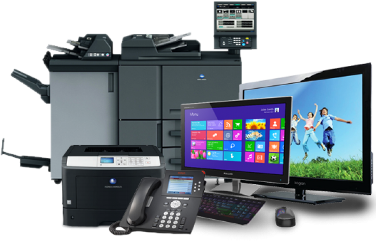 Office It Equipment Clipart (740x500), Png Download