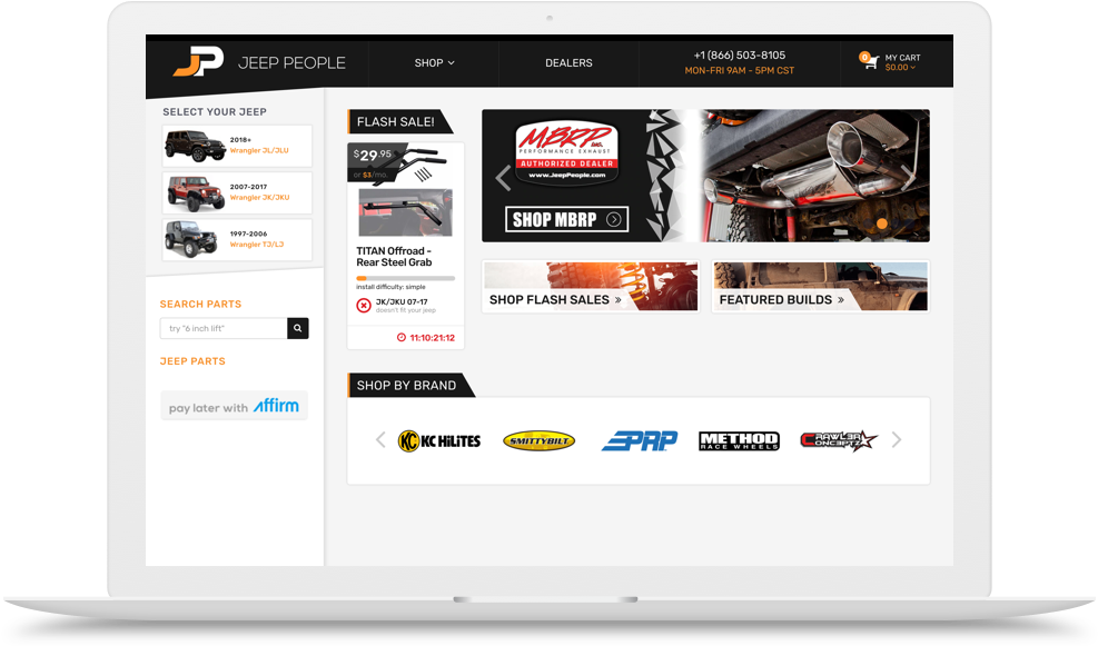 Jeep People Drives Triple Its Revenue With Bigcommerce - Online Advertising Clipart (1037x642), Png Download