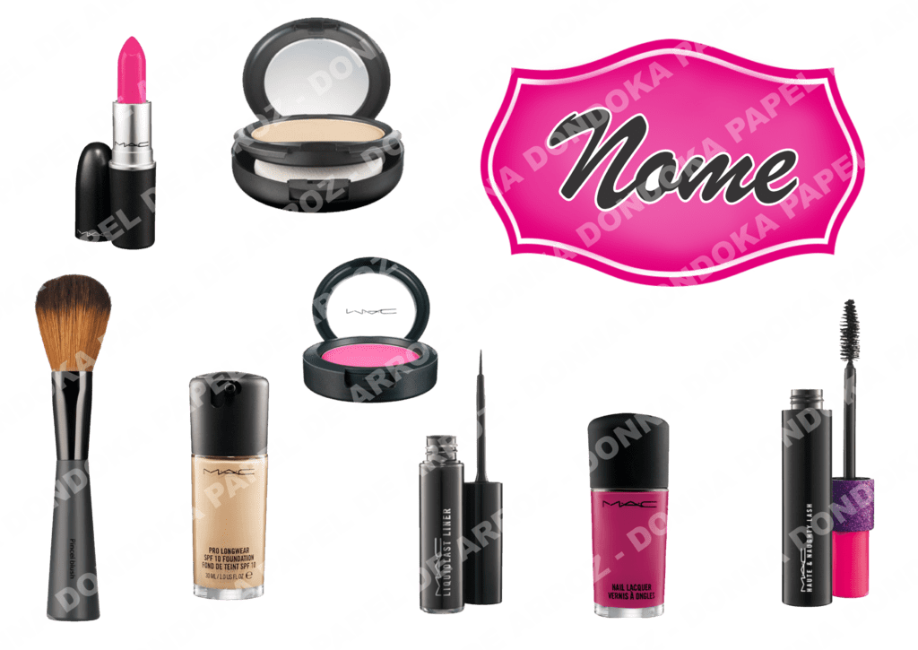 Topper Para Personalizado - Makeup Brushes Clipart (1024x725), Png Download