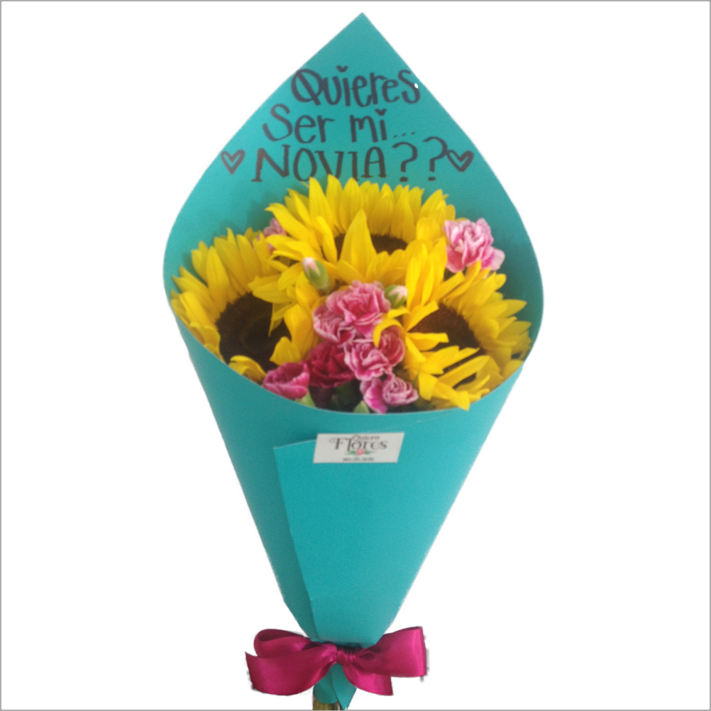 Ramos De Girasoles - Ramos De 3 Girasoles Clipart (1002x1002), Png Download