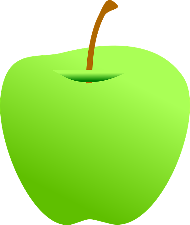 Green Apple Transparent Fruit Image Pngriver Png Pics - Green Apple Clipart Png (609x720), Png Download