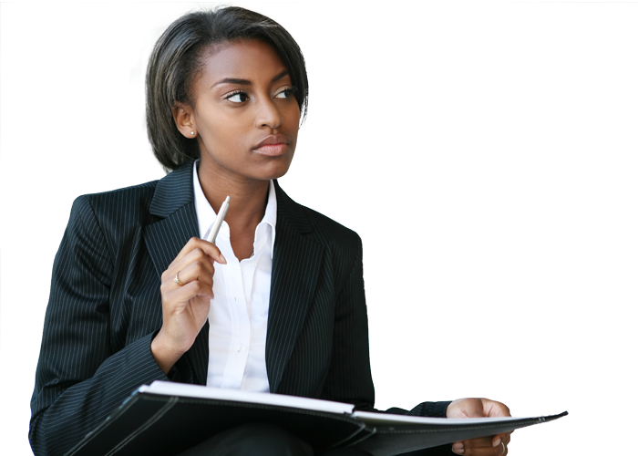 "professional African American Woman" - Black Business Woman Stock Clipart (700x500), Png Download