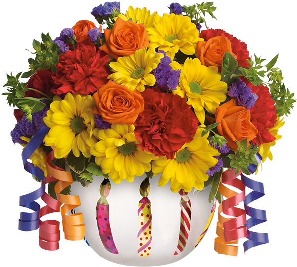Disponibles Para Ti - Teleflora Brilliant Birthday Blooms Clipart (600x564), Png Download