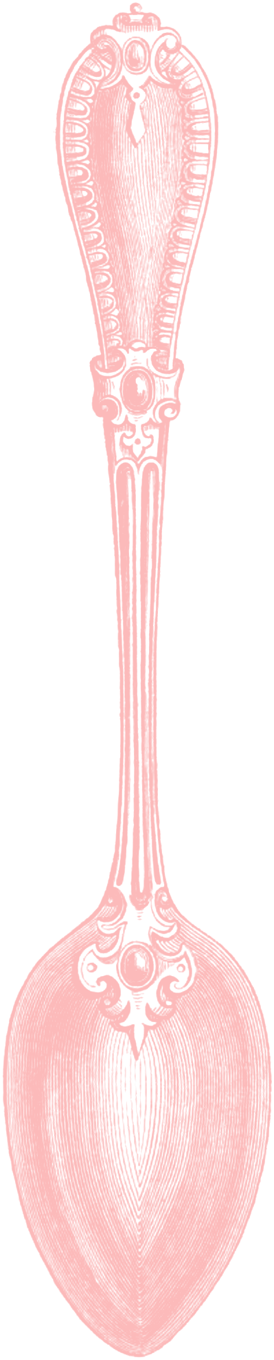 Vgosn Vintage Spoon Clip Art Images - Networking Cables - Png Download (399x1980), Png Download