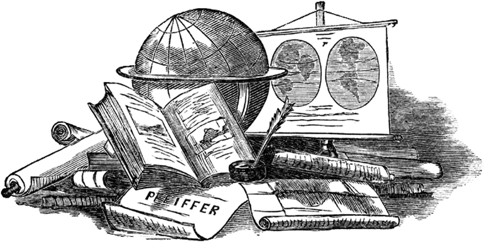 Black And White History Clipart - Png Download (1600x811), Png Download