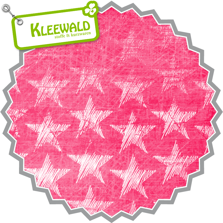Chalk Star Pink / Bio-baumwolljersey Von Selia - Jersey Streifen Gelb Weiß Clipart (768x768), Png Download