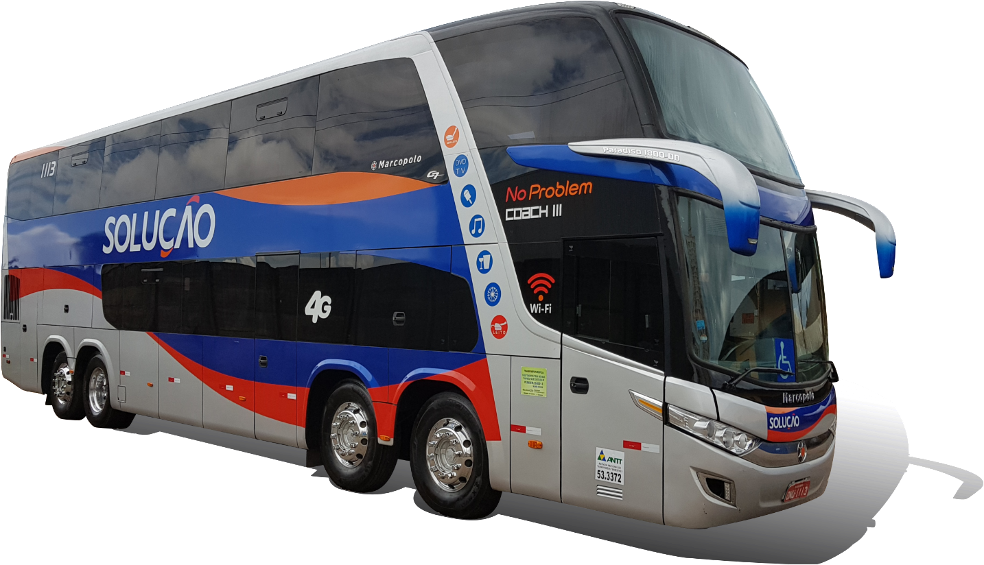 Double-decker Bus Clipart (1500x867), Png Download