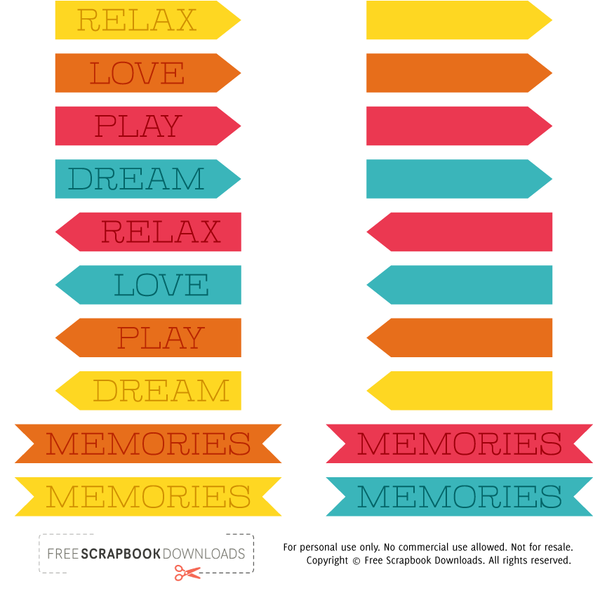 Colorful Free Digital Scrapbooking Labels - Drink Water Bulletin Board Clipart (864x864), Png Download