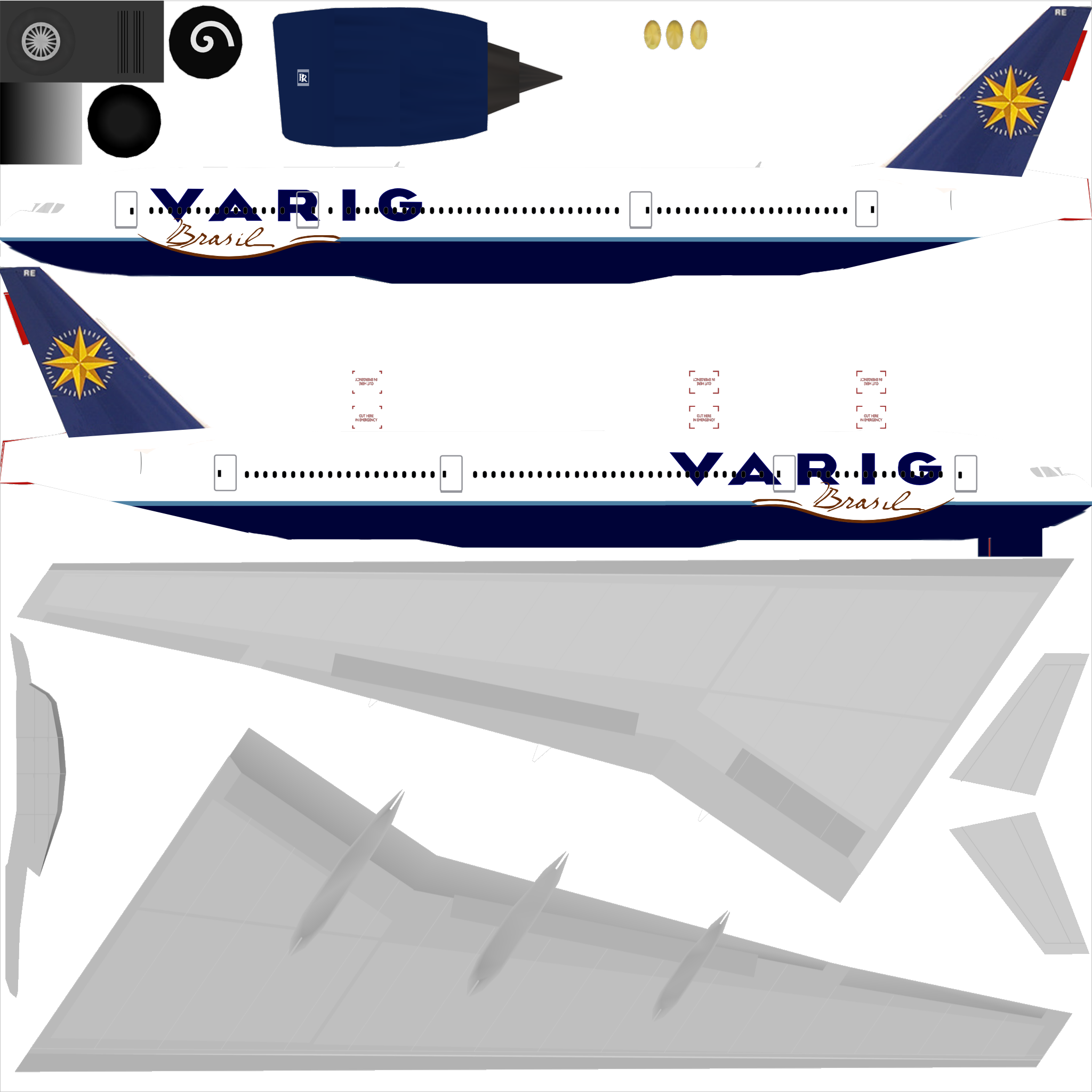 Vrg - Airbus A380 Clipart (2048x2048), Png Download