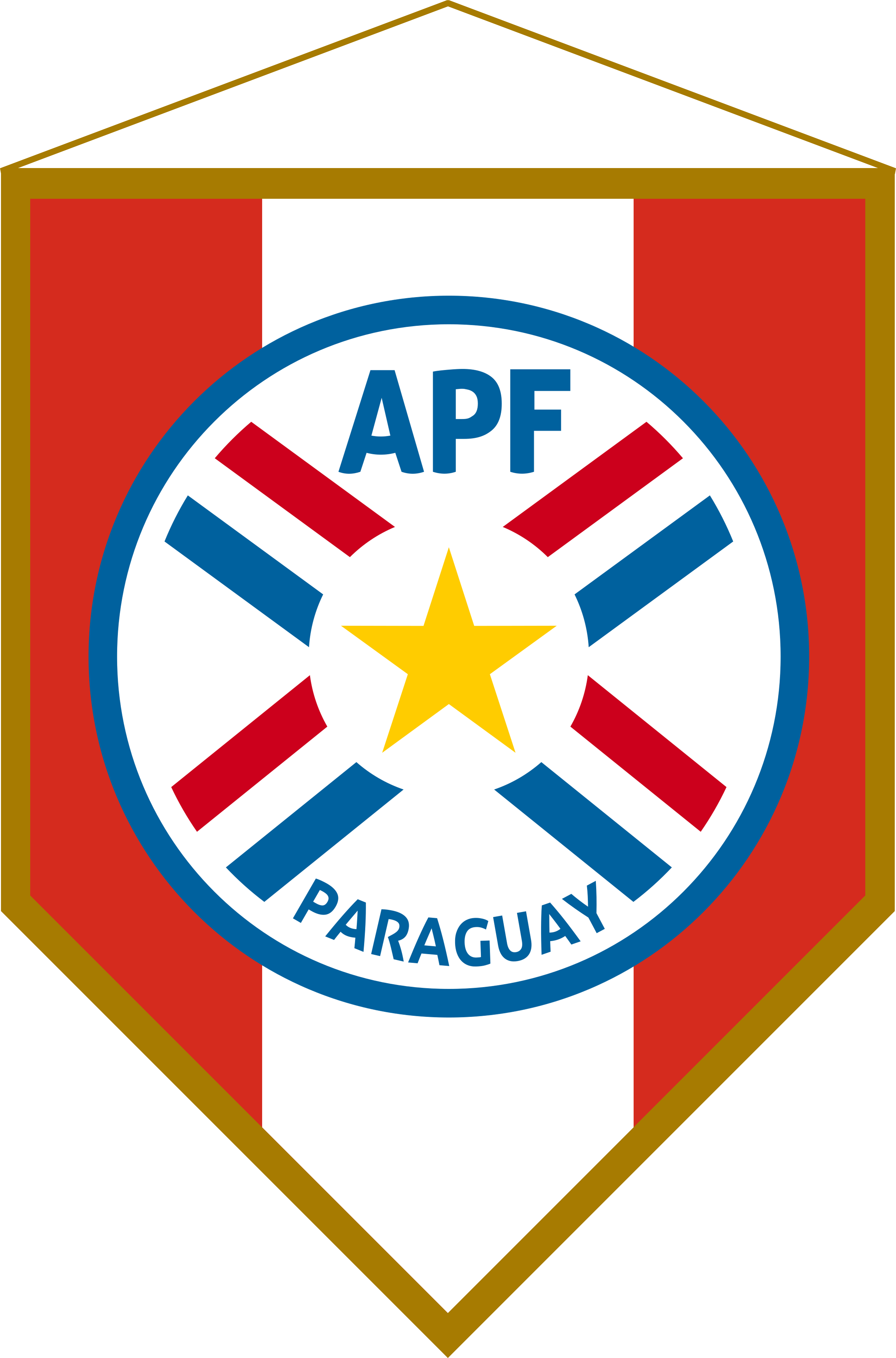 Logo Banderín Paraguay - Paraguay Logo Clipart (3647x5527), Png Download