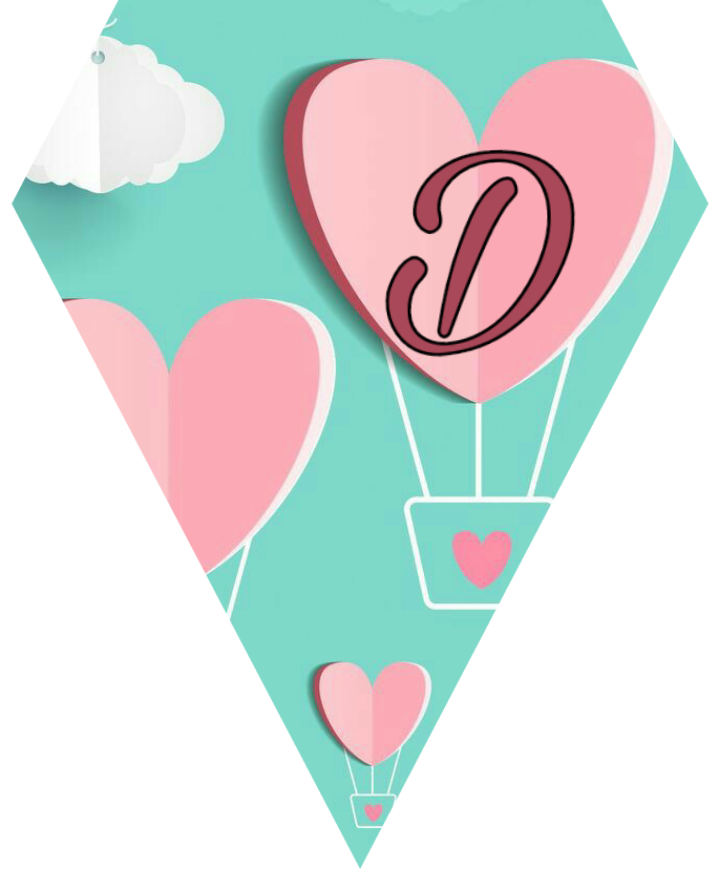 Banderin Sticker - Heart Clipart (720x891), Png Download