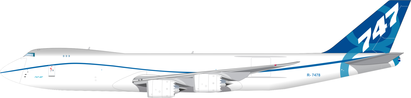Download Similars - Boeing 747 8 Clipart (1419x340), Png Download
