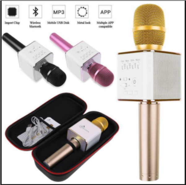 Q7 Magic Karaoke Microphone Phone Ktv Player Wireless - Mic Q9 Clipart (600x800), Png Download