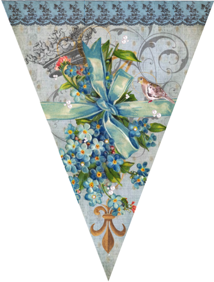 Free Printable Vintage Valentine Pennents - Vintage Clipart (714x939), Png Download