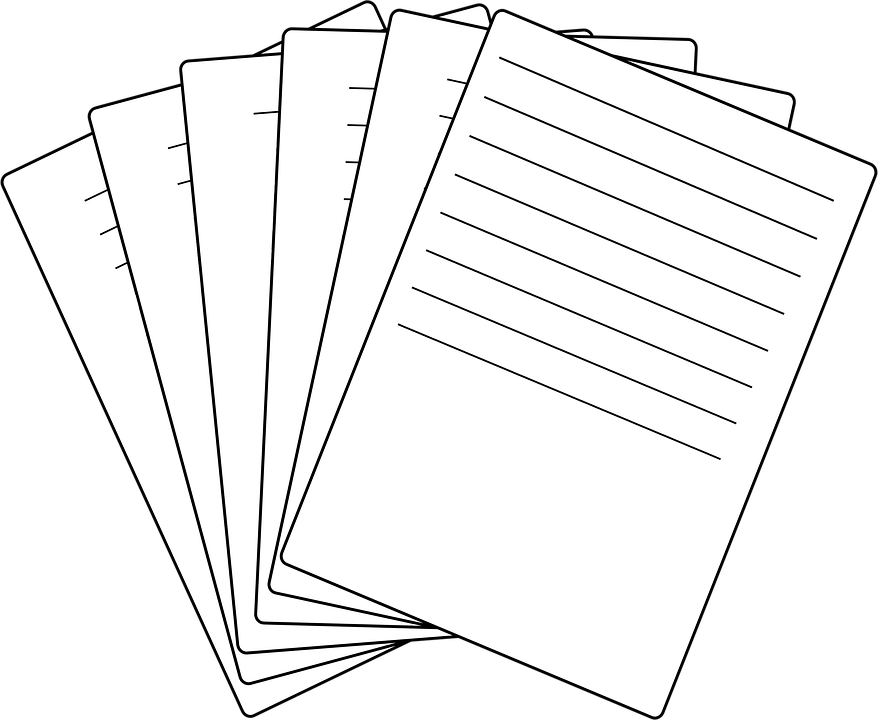 Hojas De Papel Png - Kertas Animasi Png Clipart (878x720), Png Download