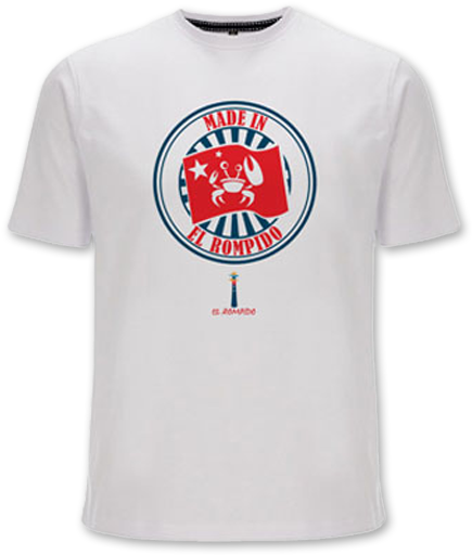 Camiseta Made In El Rompido Blanca - Active Shirt Clipart (900x545), Png Download