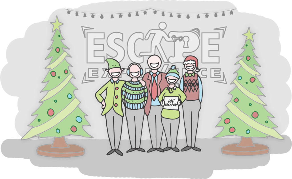 5 Reasons To Book Your Office Holiday Party At Escape - Christmas Tree Clipart (1024x628), Png Download