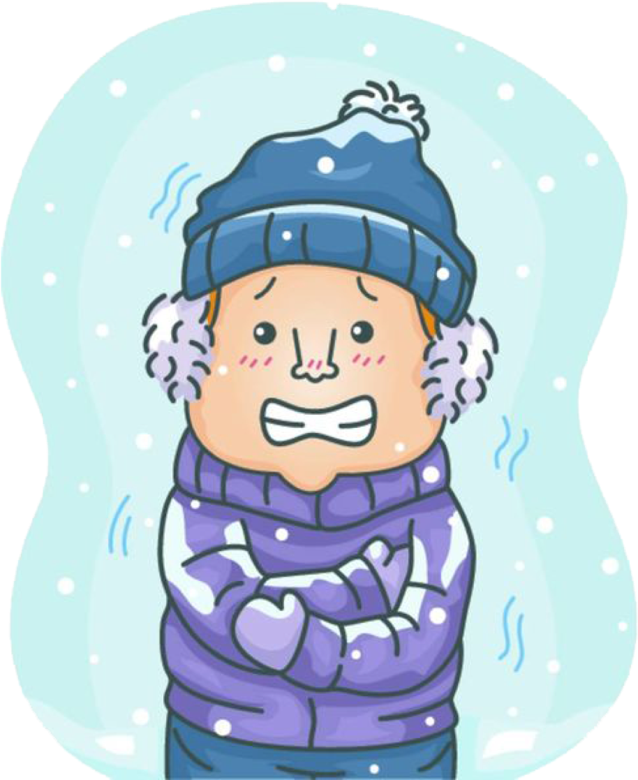 Winter Weather Notes - Cold Day Clipart (1026x1125), Png Download
