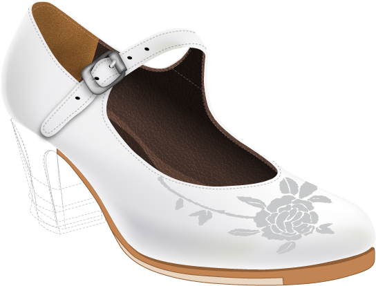 Sevilla Zapato Flamenco Para Baile Profesional - Sandal Clipart (666x666), Png Download
