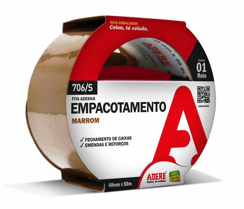 Brown Packaging Tape - Fita Silver Tape Adere Clipart (800x684), Png Download