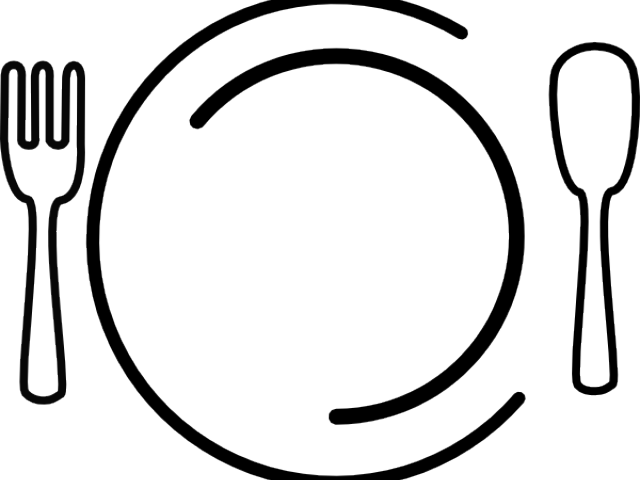 Dinner Plate Clipart Formal Dinner - Cutlery Clipart - Png Download (640x480), Png Download