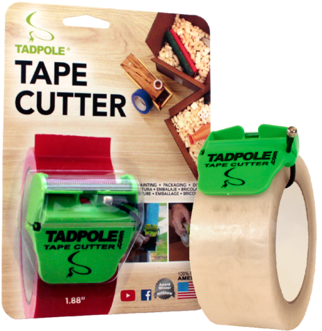 The 2-inch Tadpole Tape Cutter Is Used For Packaging - Adhesive Tape Clipart (600x600), Png Download