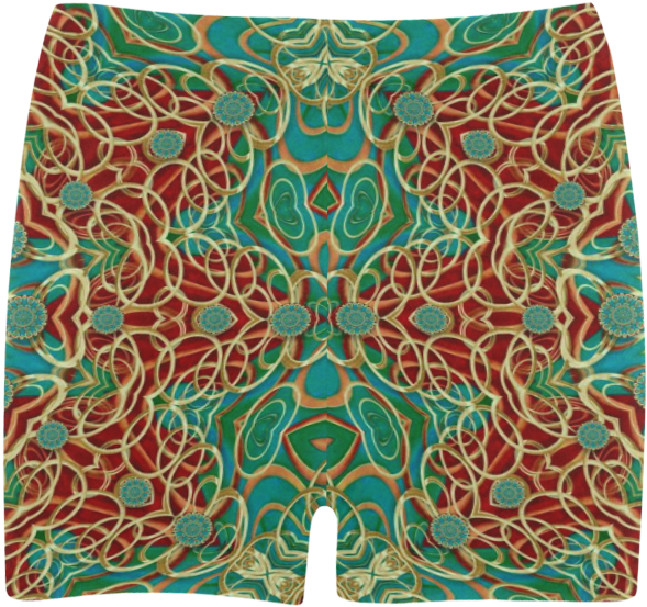 The Wooden Heart Mandala,giving Calm Briseis Skinny - Board Short Clipart (1000x1000), Png Download