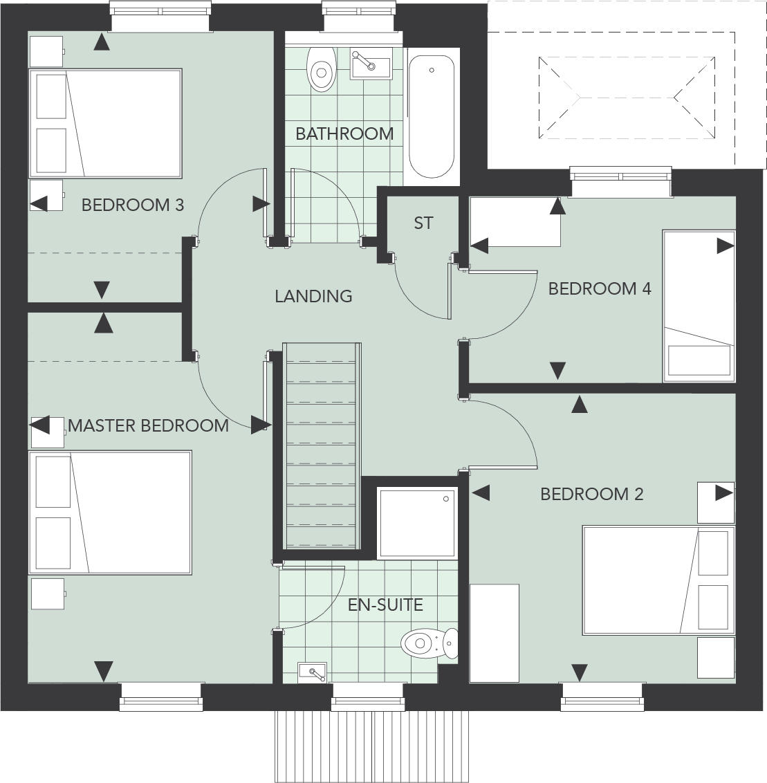 First Floor - Floor Plan Clipart (1109x1132), Png Download