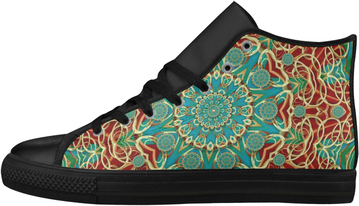 The Wooden Heart Mandala,giving Calm Aquila High Top - Basketball Shoe Clipart (1000x1000), Png Download