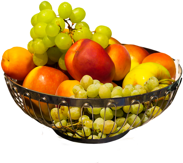 Eat, Food, Fruit, Nutrition, Vitamins, Grapes, Apple - Cesto Frutta Png Clipart (960x719), Png Download