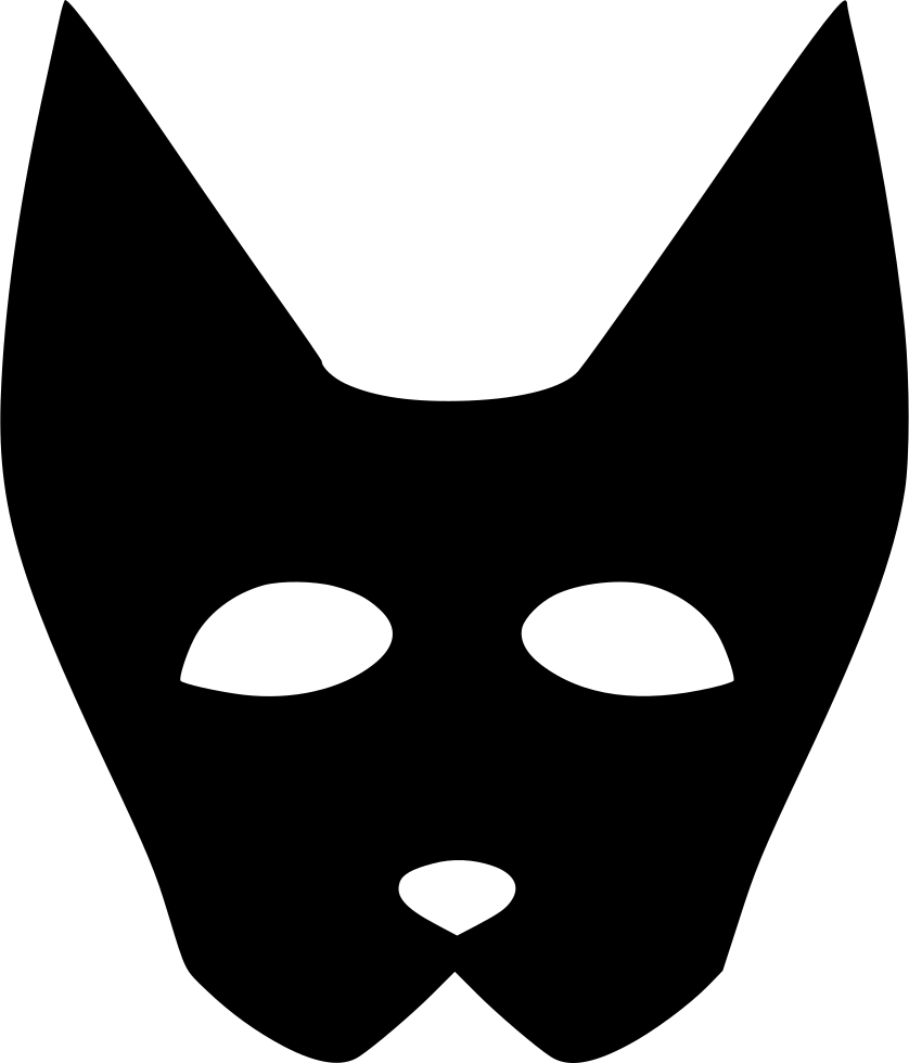 Cat Kitty Mask Woman Carnaval Comments Clipart (838x980), Png Download