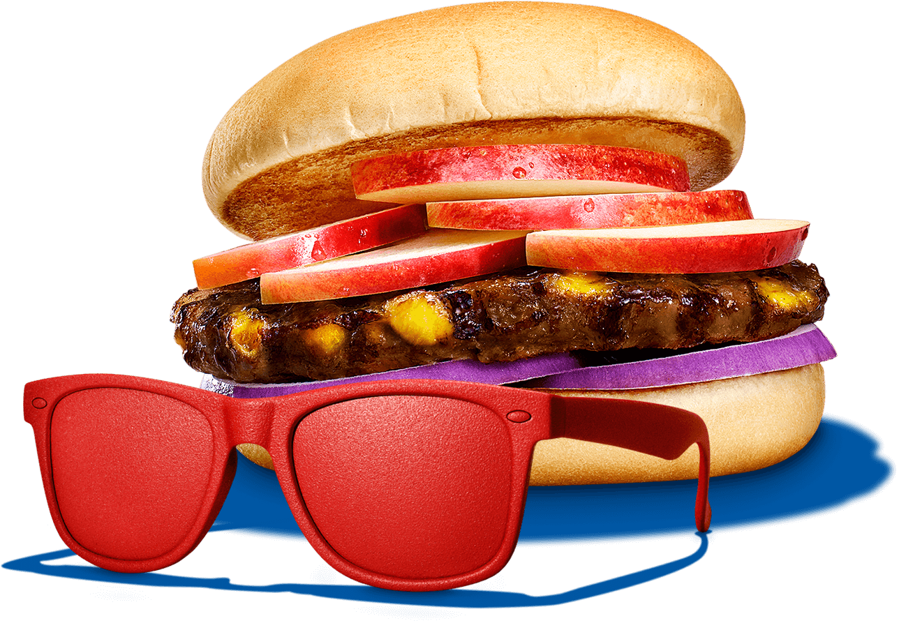 Crisp Apple Burger - Junk Food Clipart (1288x893), Png Download